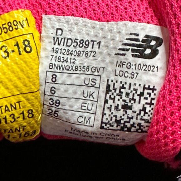 New Balance 589V1 Industrial Slip Resistant Composite Toe Shoe Gray Women 8 NWB - Picture 11 of 12